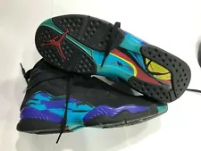 Nike Air Jordan Aqua 8's VIII Size 11 Black Blue Purple 2007 Retro