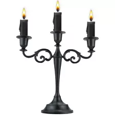 3 Metal Candelabra – Candlesticks Holder for Formal Events, Wedding, Church, ...