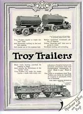 1919 Original Troy Trailers Sales Brochure. Troy Ohio, Wagon Works. 4 Color Pgs