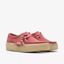 Sale Clarks Women's Shoes Wallabee Cup Vintage Pink Suede NOT SHIP Florida