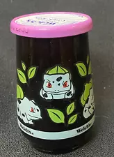 VTG Sealed Welch's Pokemon #01 Bulbasaur Grape Jelly Jam Glass Jar 1999