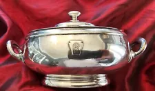 New ListingPennsylvania Railroad PRR Silver 7.5" Silver Dining Car Tureen By Intl Silver Co