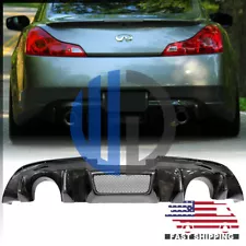 FOR 2008 2009 2010 2011 2012 2013 Infiniti G37 Coupe W Style Carbon Diffuser