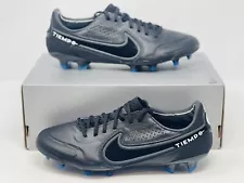 Mens Nike Tiempo Legend 9 Elite FG Black Smoke Grey Size 6.5/8 Womens CZ8482-001