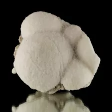 3.4" Round Globular Antique White MESOLITE "SNOWBALLS" to 2.2" India for sale