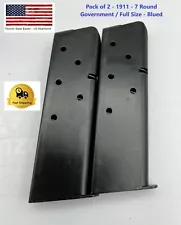 1911 Colt .45 ACP Magazine 2 Pack Government Colt Pistol Mag Clip 45 AUTO 7 RND