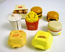 Vintage 80s McDonalds LOT of 8 Happy Meal Transformers Changeables (NO DOUBLES)