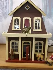 New ListingOLD VINTAGE ANTIQUE HAND MADE WOODEN DOLL HOUSE TEDDY BEAR SHOP