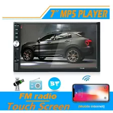 Car Stereo Multi-function 2 DIN Head Dash 7in Screen Bluetooth FM Radio Receiver