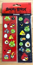 ANGRY BIRDS STICKERS NEW SEALED FREE SHIP SALE 8 STRIPS