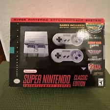 SNES New Super Nintendo Mini Classic Edition System 21 Games Two Controllers