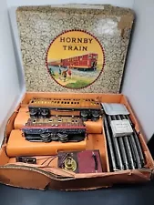 Hornby Electric train set locomotive Metropolitan No 1 O Gauge c.1920's track ++