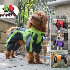 Dog Raincoat Lightweight 4 Feet Four Legs Rain Coats for Small Medium Large Dogs