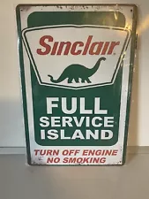 Sinclair Dino Supreme Oil Sign - Vintage Style - Metal - Gas & Oil