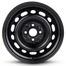 New Wheel For 2001-2003 Mazda Protege 15 Inch Black Steel Rim