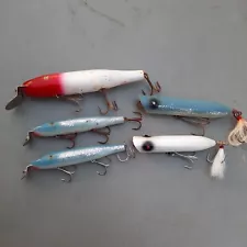 Creek Chub Lures Lot Of 5,Striper Lures,Saltwater Lures,Creek Chub Lures