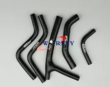 Silicone radiator hose for HONDA CR125R CR125 1987 1988 87 88 BLACK (For: 1987 Honda)