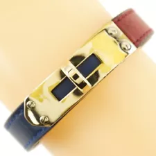 HERMES Kelly Watch Replacement Strap Bracelet Leather x Gold