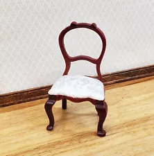 Dollhouse Chair Dining or Side Balloon Back Victorian Style 1:12 Scale Miniature