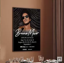 Bruno Mars 2024 tour Las Vegas US Poster