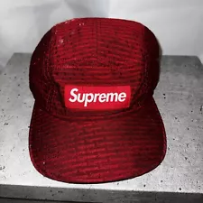 Supreme Red Hat Box Logo Supreme Print Made In USA