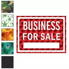 Business For Sale Sign, Vinyl Decal Sticker, 40 Patterns & 3 Sizes, #4007