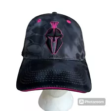 Kryptek Performance Typhon / Pink Helmet Logo Black Camo Cap for Women Spartan