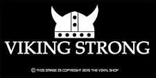 "Viking Strong w/Helmet" vinyl decal sticker Swedish,Norse,Nordic,Baltic,Odin