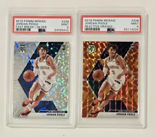 2019-20 PANINI MOSAIC JORDAN POOLE PSA ROOKIE LOT OF 2 RC ⬇️SALE⬇️