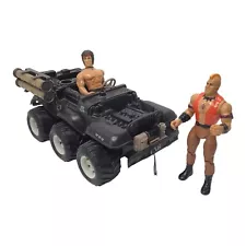 1985 RAMBO Defender Assault JEEP 6x6 Anabasis Action Figures Rambo Mad Dog READ