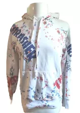 Thrasher Huf Men S White All Over Print Hoodie Sweater Tie Dye