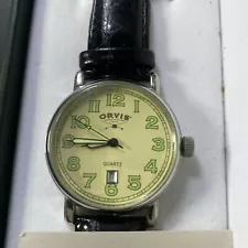 Orvis Sporting Traditions Silver Tone Watch Date Indicator 42mm. New Bunny Batt