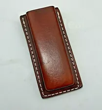 1911 Leather Magazine Pouch Single 9mm/.45 ACP Walnut Oil Finish Ruger P45 P90