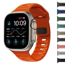 For Apple Watch Hermes Series 9 8 7 6 5 4 iWatch 40mm Silicone Sport Band Strap