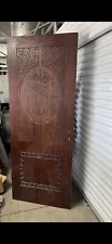 Handmade oak wood front door