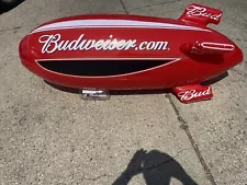 Rare Giant 6 Foot Inflatable Budweiser Blimp Bud Airship Blow Up