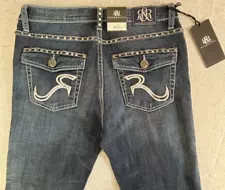 Rock & Republic Jeans Women 10M Kasandra BootCut Studded Stretch NWT