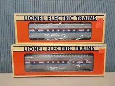 LIONEL TRAINS O SCALE 2-PAC AMTRAK SUPERLINER PASSENGER CARS