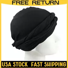 Men Turban Vintage Head Wraps Twist Stretch Modal And Satin Scarf Tie For Hair*