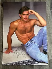 Hot Guy Vintage Poster CASPER VAN DIEN Chest Kal 1998 Photographer Gay Interest