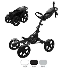 Clicgear Model 8.0+ Golf Push Cart | 4-Wheel Folding Collapsible Trolley