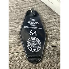 The Addams Family Hotel Key Tag / Keychain house keys Vintage inspired collector