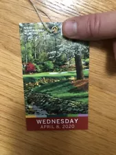 2020 Masters Wednesday Practice Round Ticket Stub