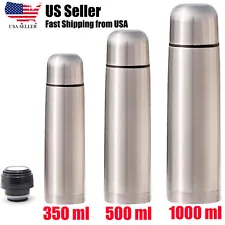 Double Wall Vacuum Flasks Mugs Bottle Insulated Stainless Steel Coffee Water