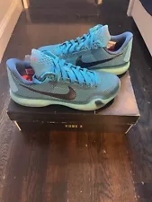 Nike Kobe 10 X 5 AM Flight Blue Lagoon Men’s Size 9 Brand New with Box