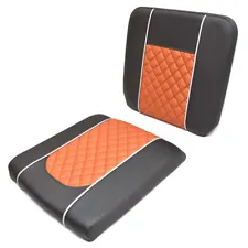 Triton Boat Bench Seat Cushions 730698.3 | Gray Orange Silver (Set of 2)