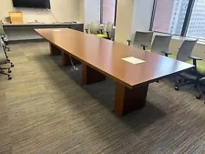 14' Conference Table in Cherry Finish by Kimball