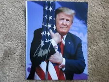 FOR 4152 MAGA - Donald Trump Autographed 8X10 COA