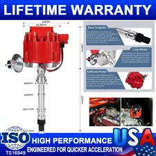 New Racing Distributor w/ 65K Coil 7500RPM-350 For Chevy V8 HEI 454 SBC BBC