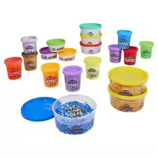 Play-Doh F3204 Slime and Foam Metallic Mix-In Mania Set for Kids